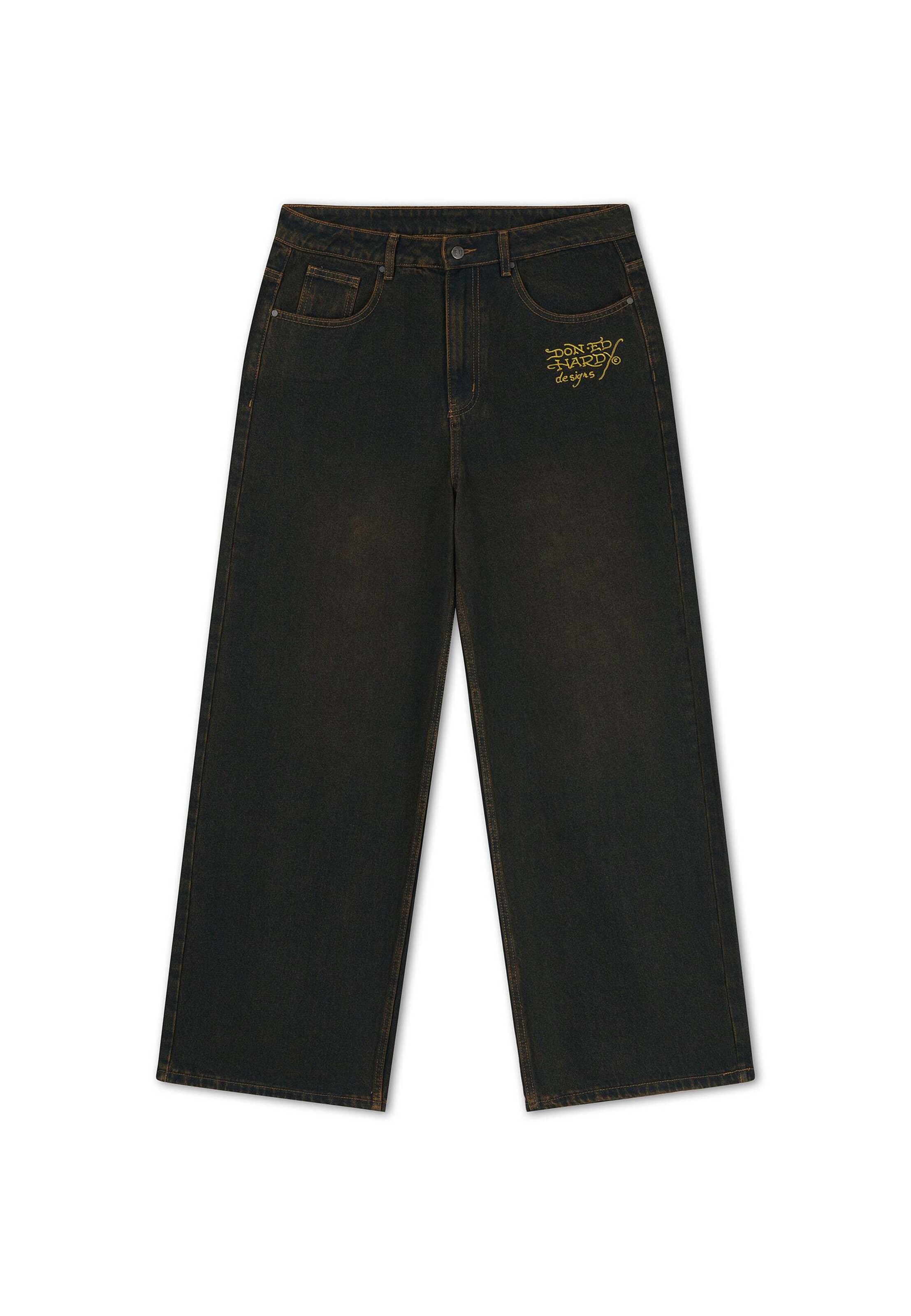 Ed Hardy Loosefit Džíny – černá