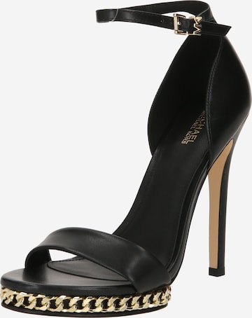 MICHAEL Michael Kors - Sandalias con hebilla 'JORDYN' en negro: frente