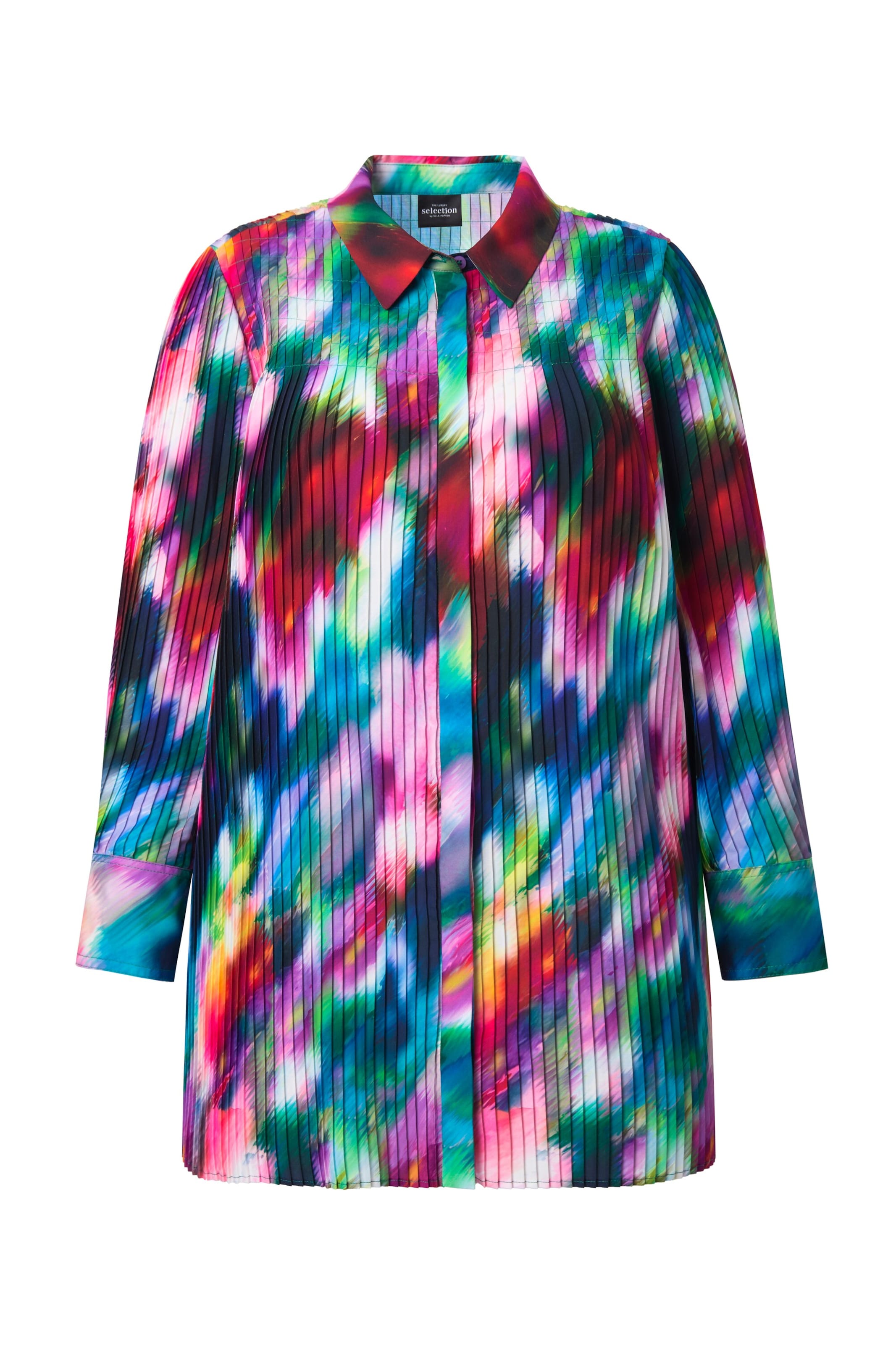 Ulla Popken Blouse in de kleur Blauw / Turquoise / Bessen / Rosa, Productweergave