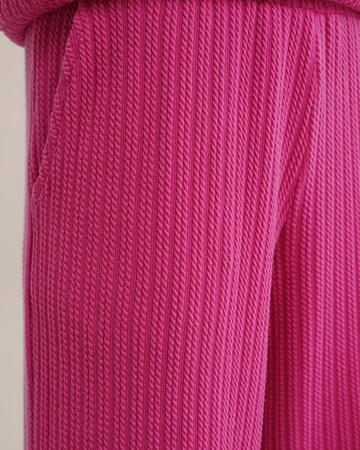 WE Fashion Wide leg Trousers in Pink