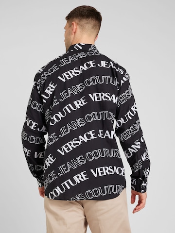 Versace Jeans Couture Comfort fit Button Up Shirt in Black