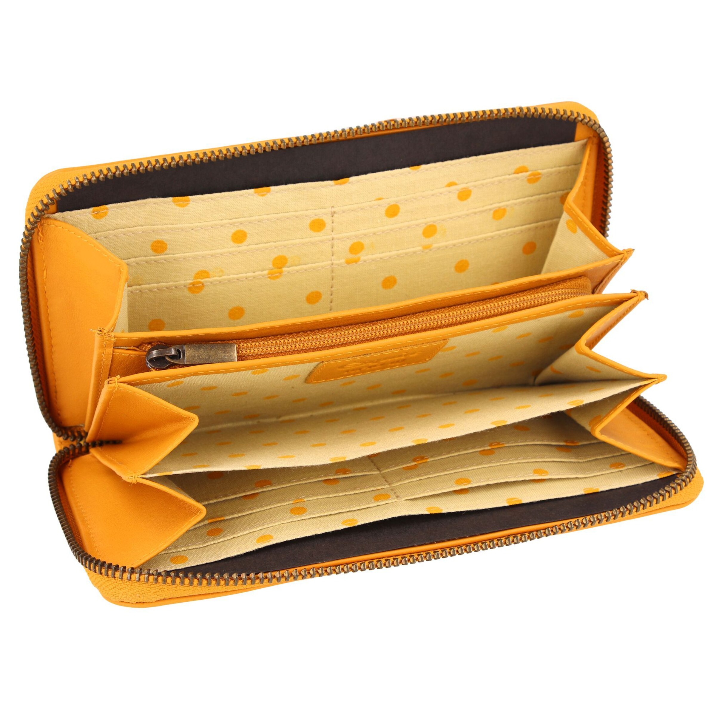 Porte-monnaies 'Peru' Esquire en jaune