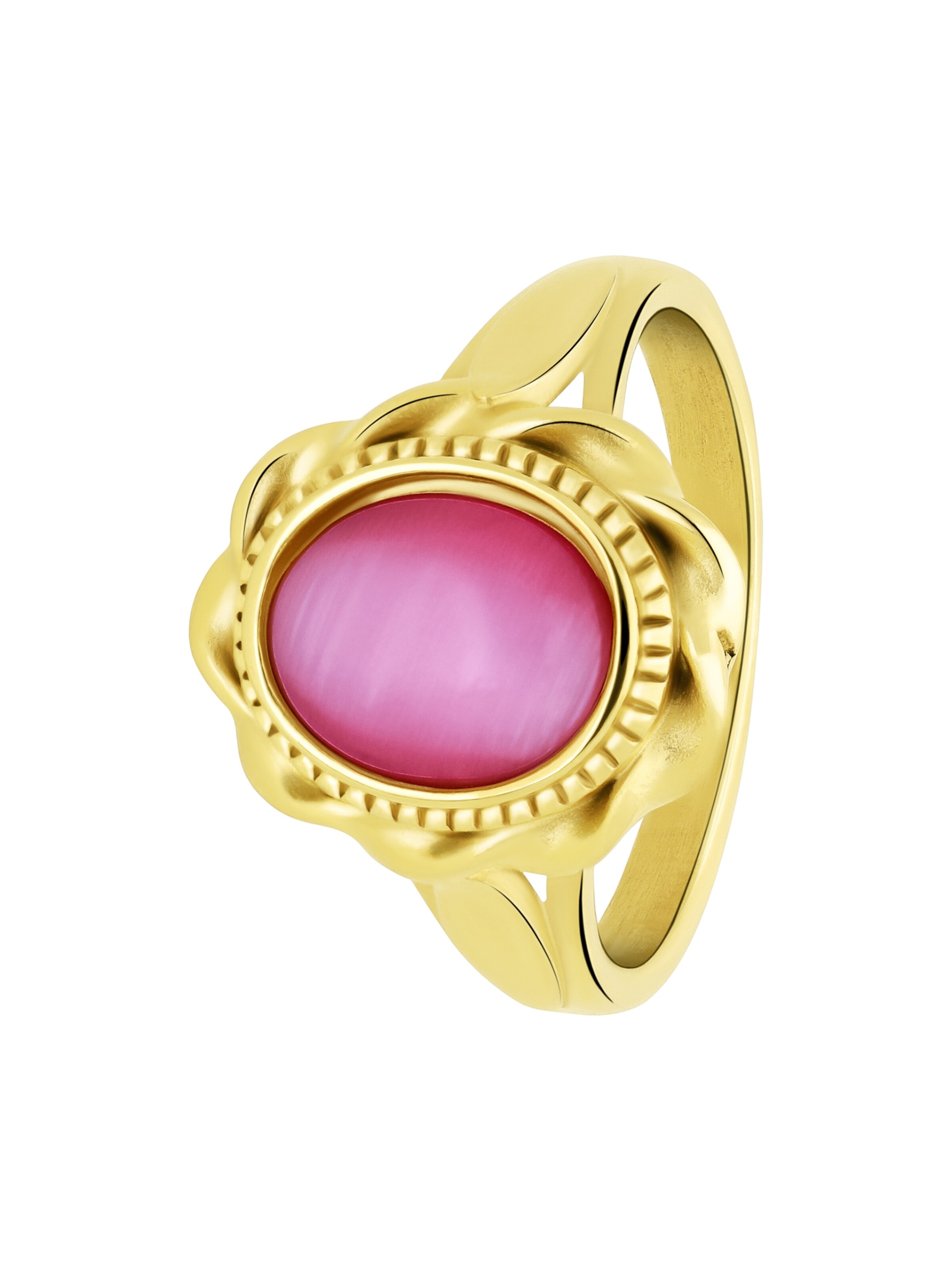 Lucardi Ring in Gold: front