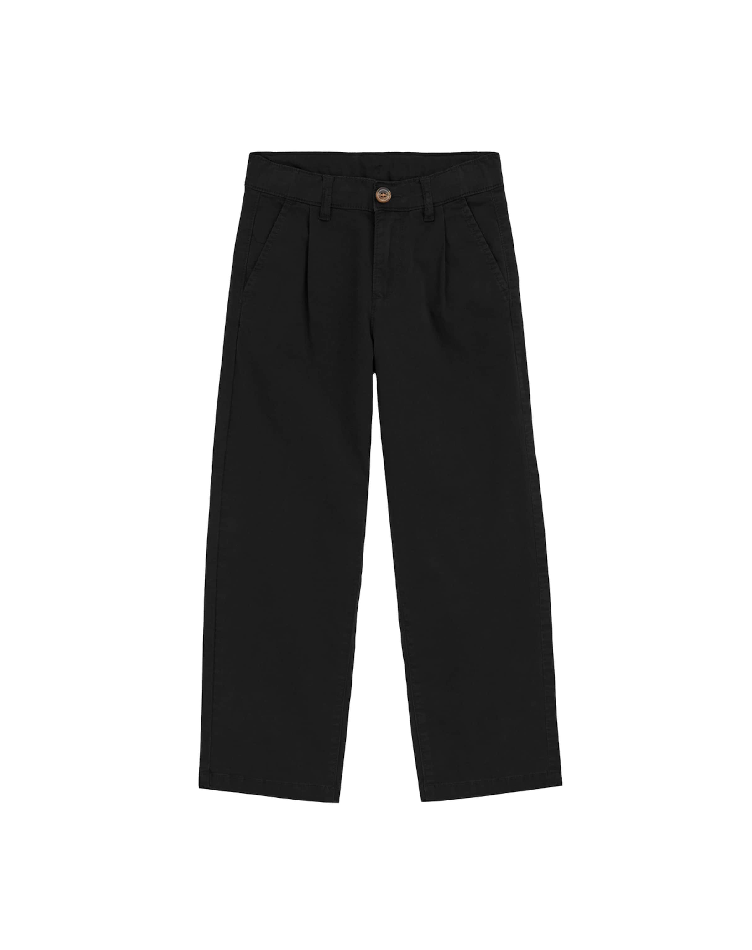 WE Fashion Loosefit Byxa i svart: framsida