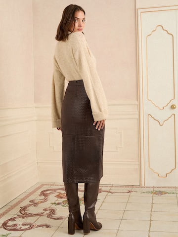 love & roses Юбка в Коричневый