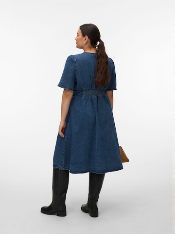 Vero Moda Curve Kleid 'VMCMelaney' in Blau
