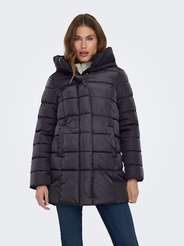 ONLY Wintermantel in Zwart: voorkant