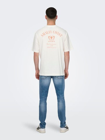 Only & Sons T-Shirt 'MILO' in Weiß