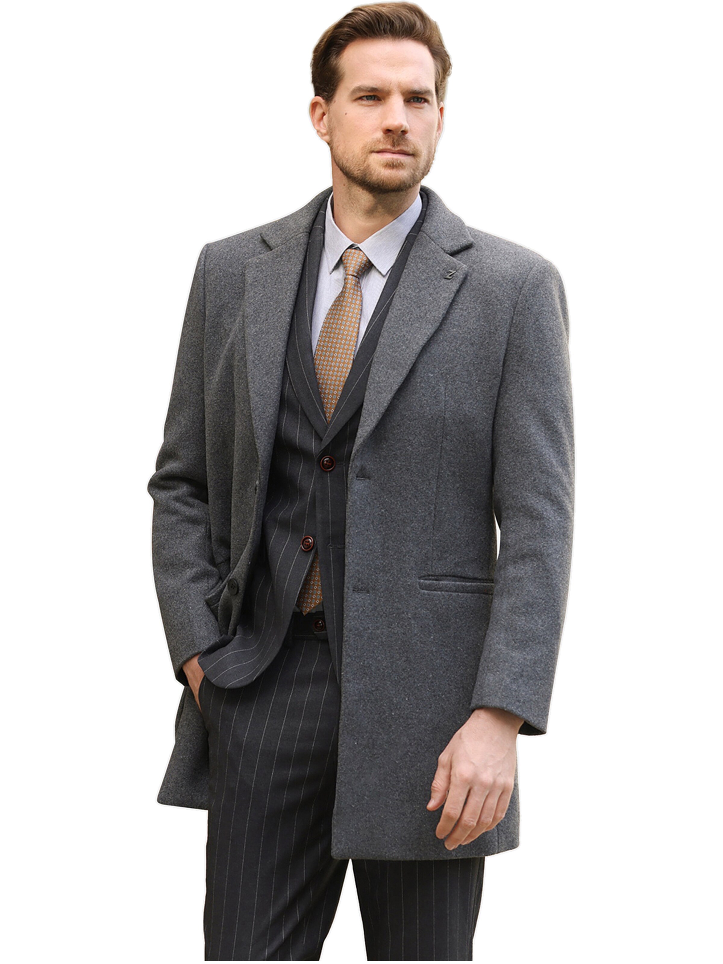 Youthup Wintermantel‌‌‌ in Grau: Vorderseite