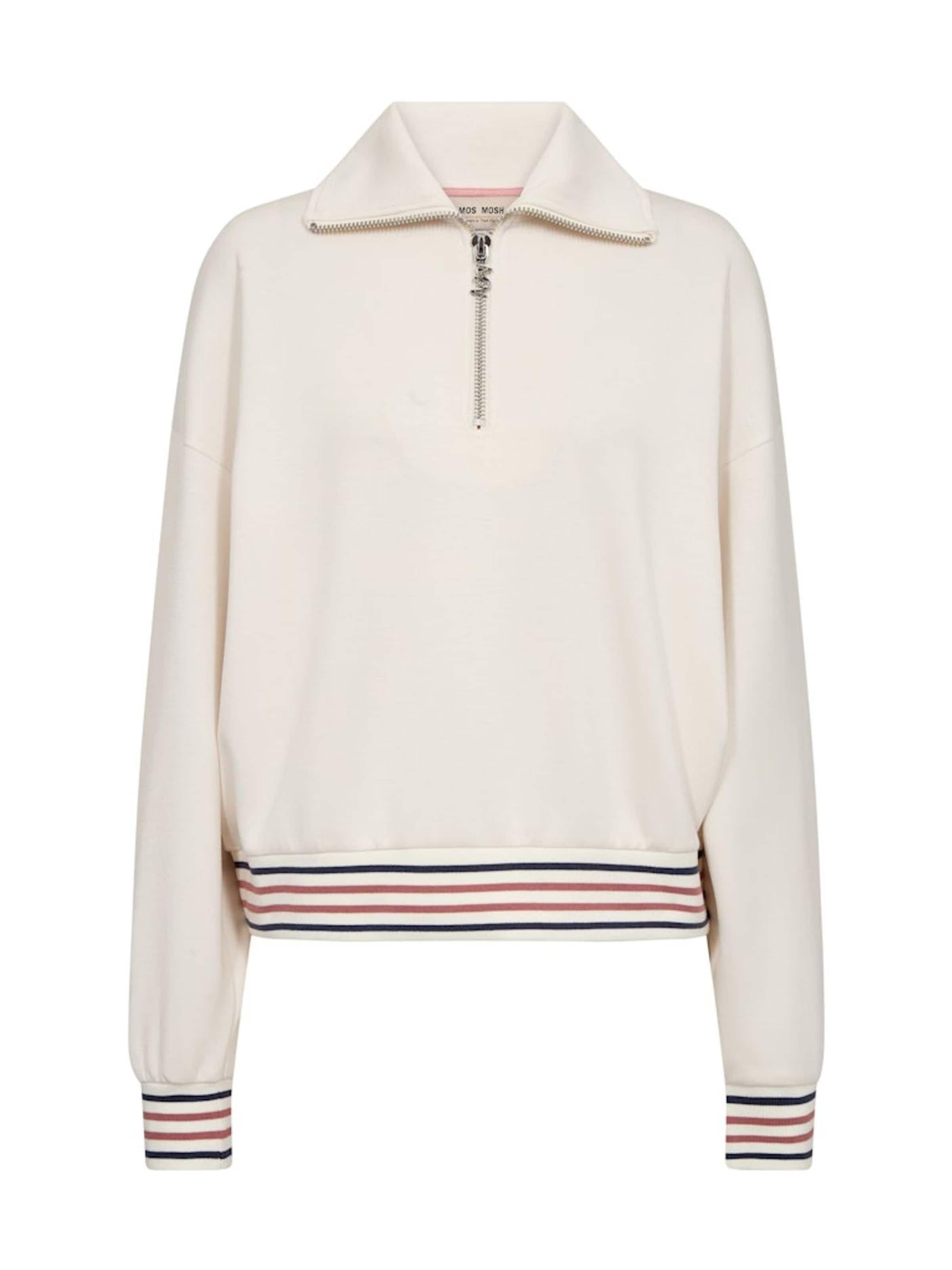 MOS MOSH Sweatshirt 'MMGeorgia' in White: front