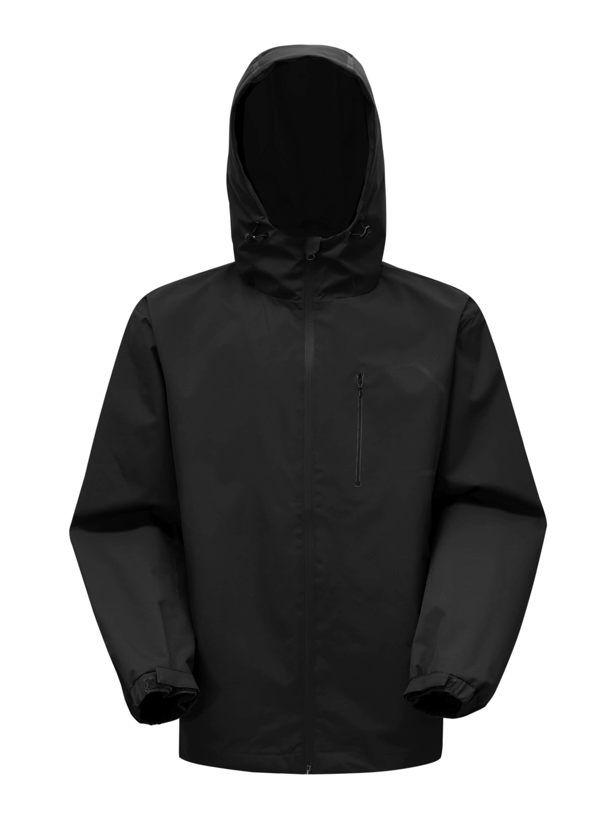 YOUTHUP Sportjacke 'Reflex'‌‌‌‌‌ in Schwarz: Vorderseite
