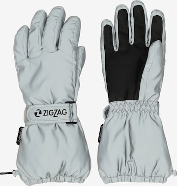 ZigZag Sports gloves 'Glow' in Silver: front