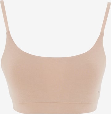 Organication Bra in Beige: front