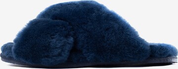 Gooce Huisschoenen 'Furry' in Blauw: voorkant