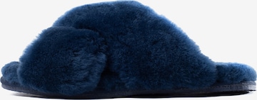 Pantoufle 'Furry' Gooce en bleu : devant