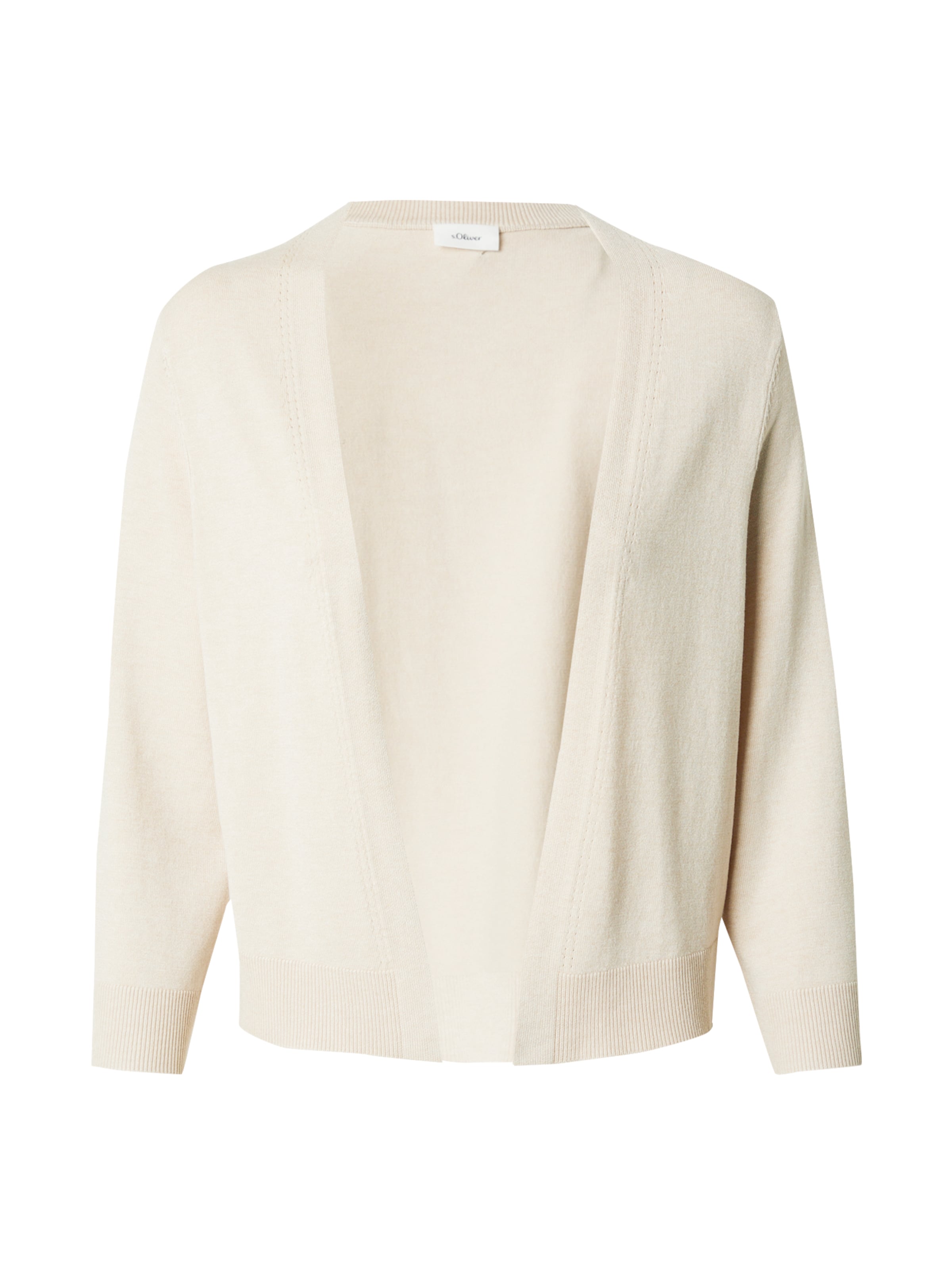s.Oliver BLACK LABEL Gebreid vest in Beige: voorkant