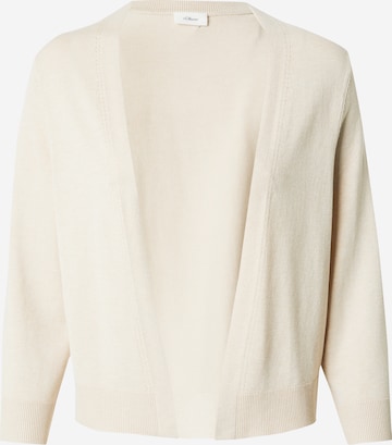 Cardigan s.Oliver BLACK LABEL en beige : devant