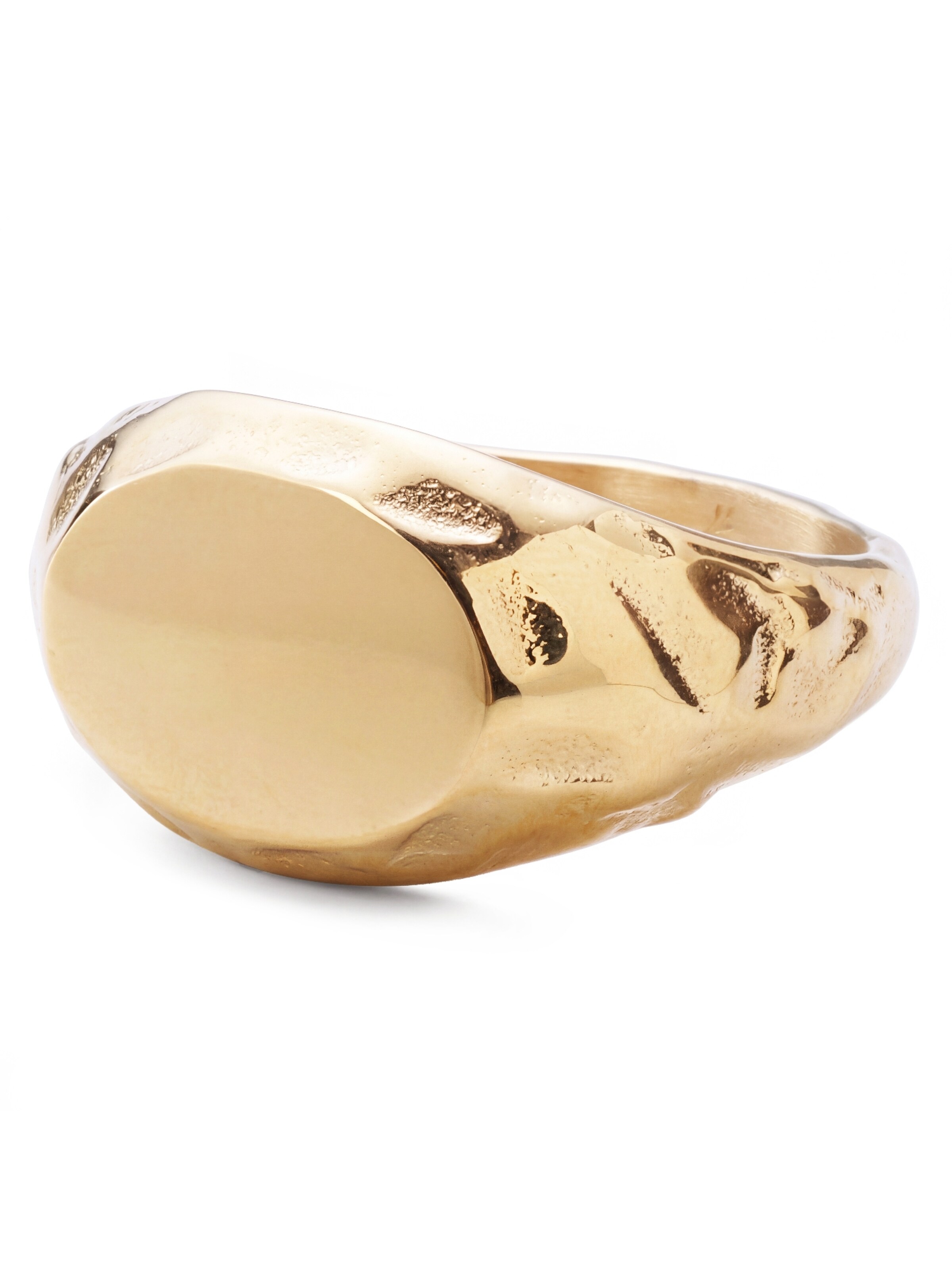 Sidegren Ring 'Molten' in Gold: front
