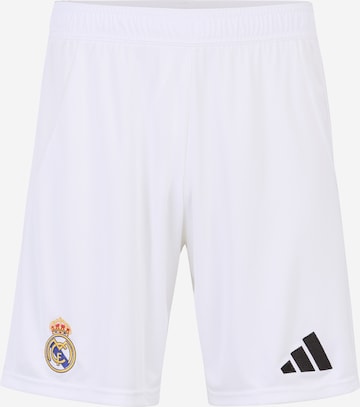 ADIDAS PERFORMANCE Regular Sports trousers 'Real Madrid 24/25' in White: front