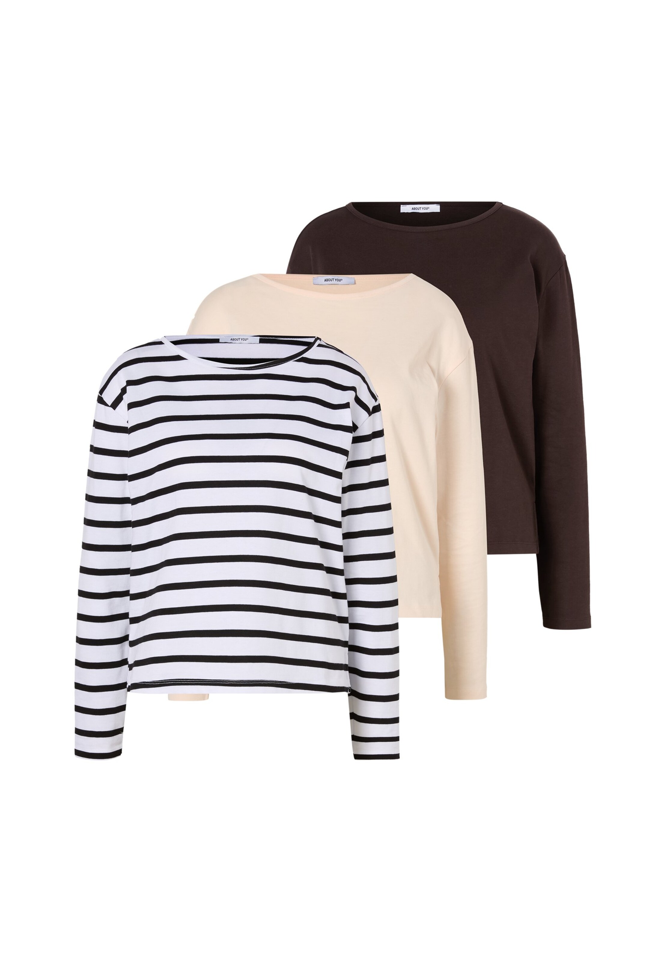 Maglietta 'Mathilde' di ABOUT YOU in beige: frontale