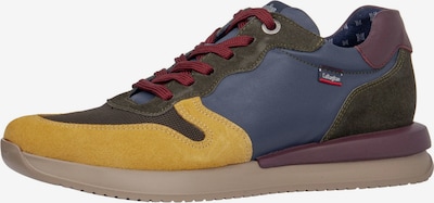 Callaghan Sneakers laag in de kleur Navy / Geel / Olijfgroen / Rood / Bordeaux, Productweergave