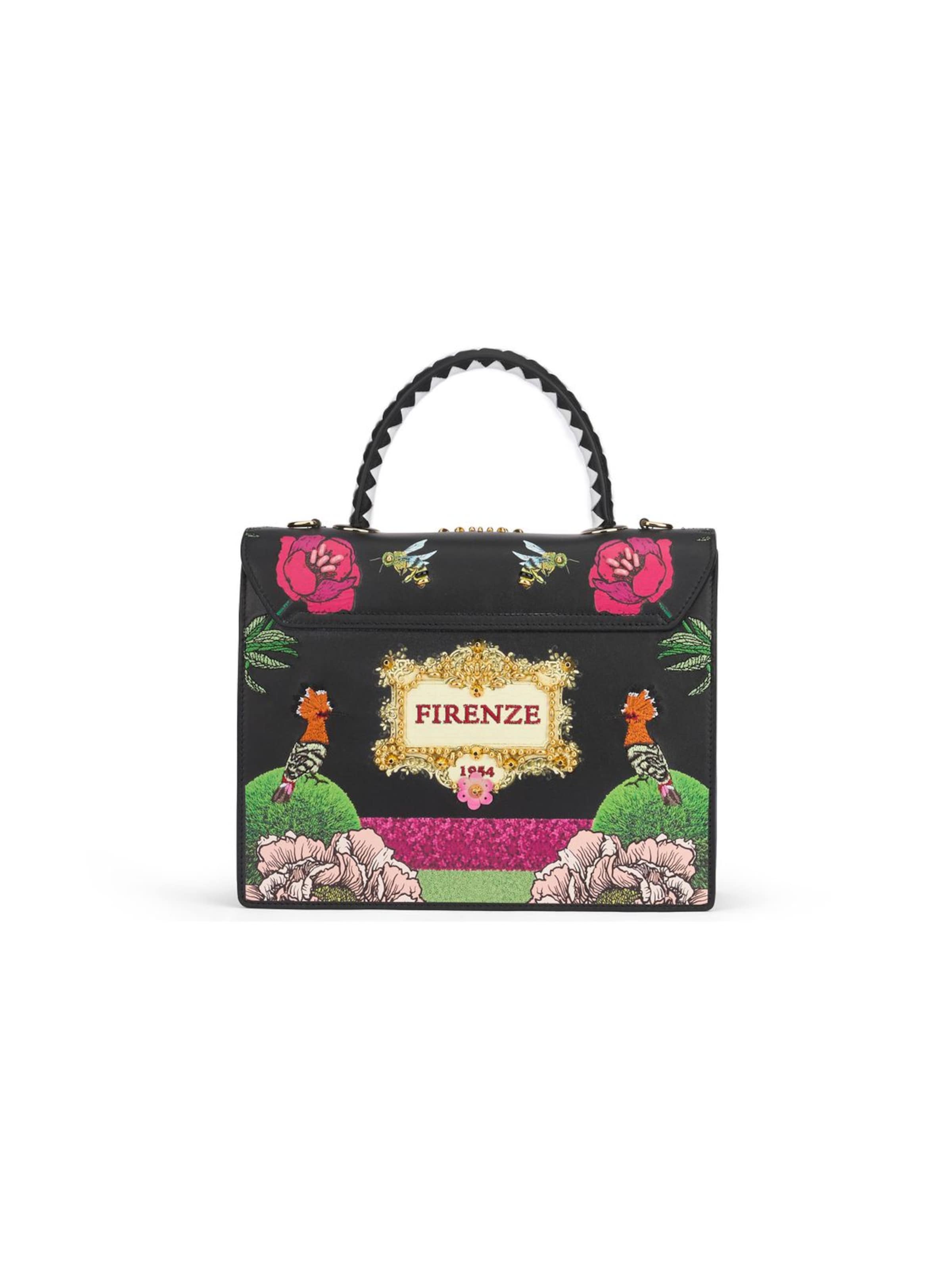Borsa a mano 'Audrey Super Leo' di Braccialini in nero