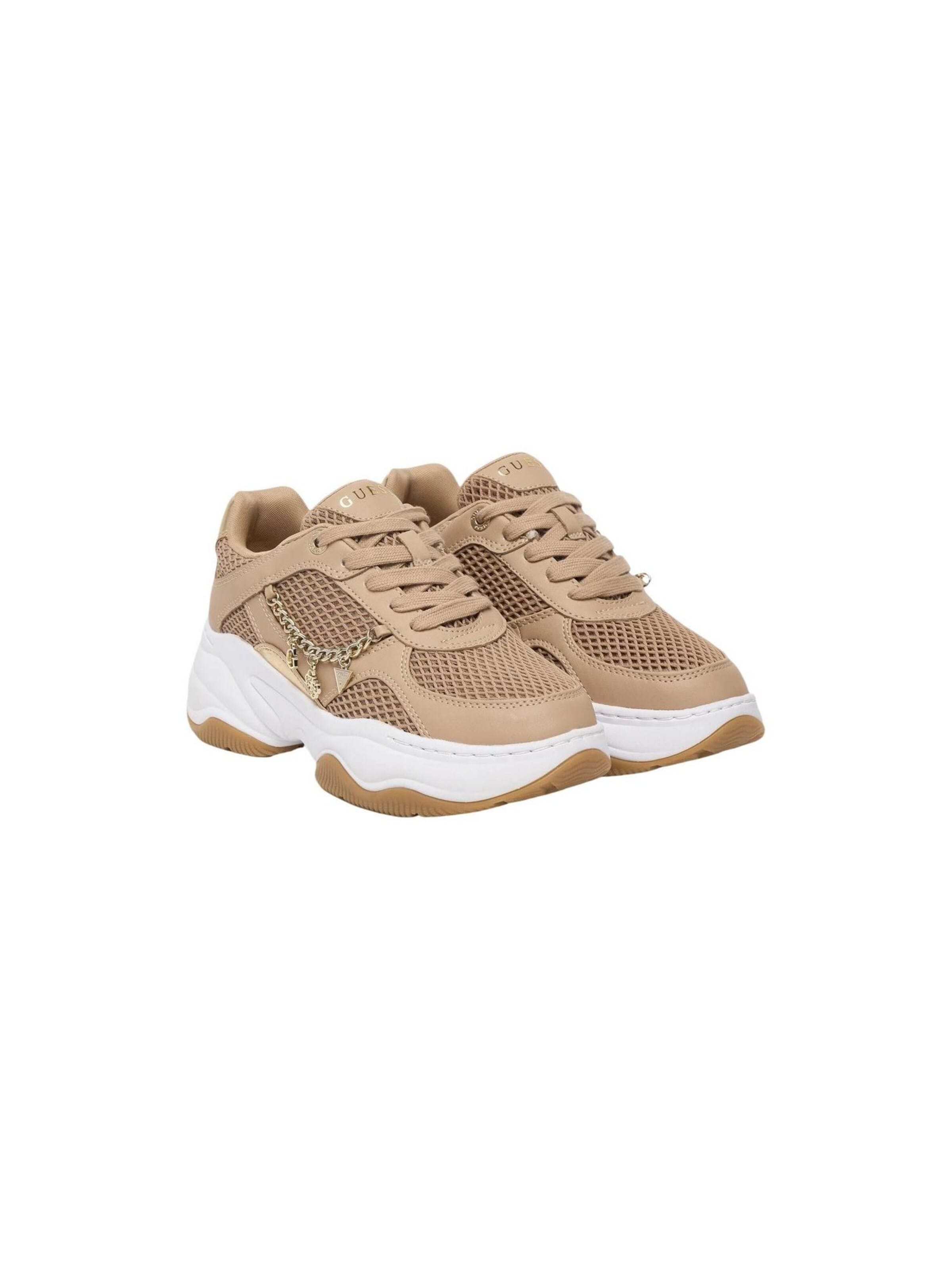 Sneaker bassa 'HARPAA FLPHAR ELE12' di GUESS in beige