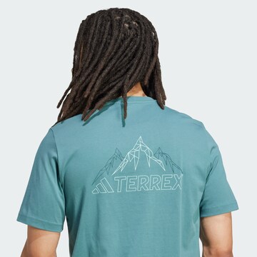 ADIDAS TERREX Performance shirt 'Mountain' in Green