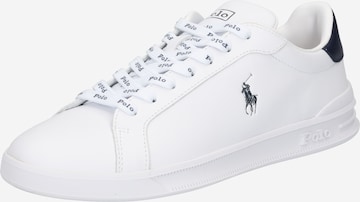 Baskets basses Polo Ralph Lauren en blanc : devant