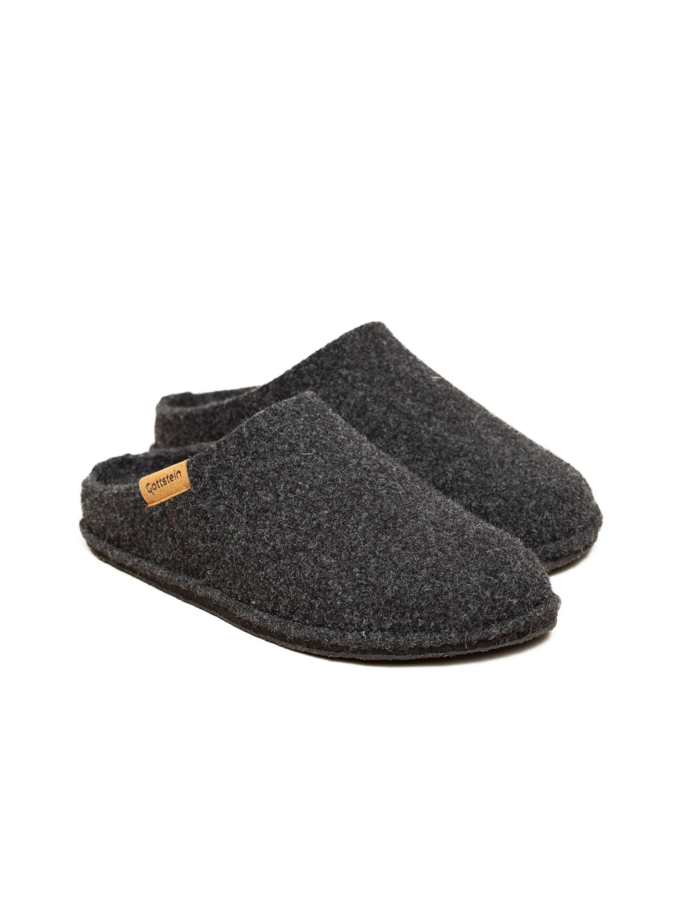 Gottstein Slippers 'Filzpantoffel Classic-CO' in Grey