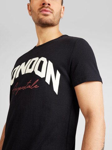 T-Shirt 'LONDON' AÉROPOSTALE en noir