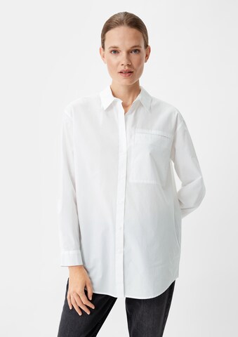 comma casual identity - Blusa en blanco: frente