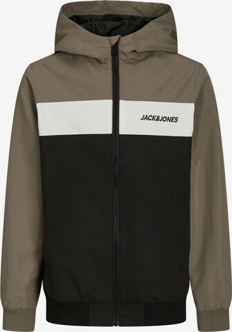 Veste mi-saison Jack & Jones Junior en noir : devant