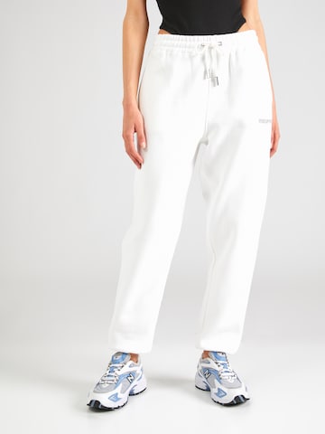 Misspap Tapered Trousers in White: front