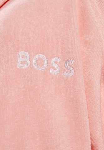 BOSS Home Long Bathrobe 'Plain' in Pink