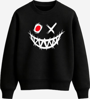 Banco Sweater 'Scary_Face' in Black: front