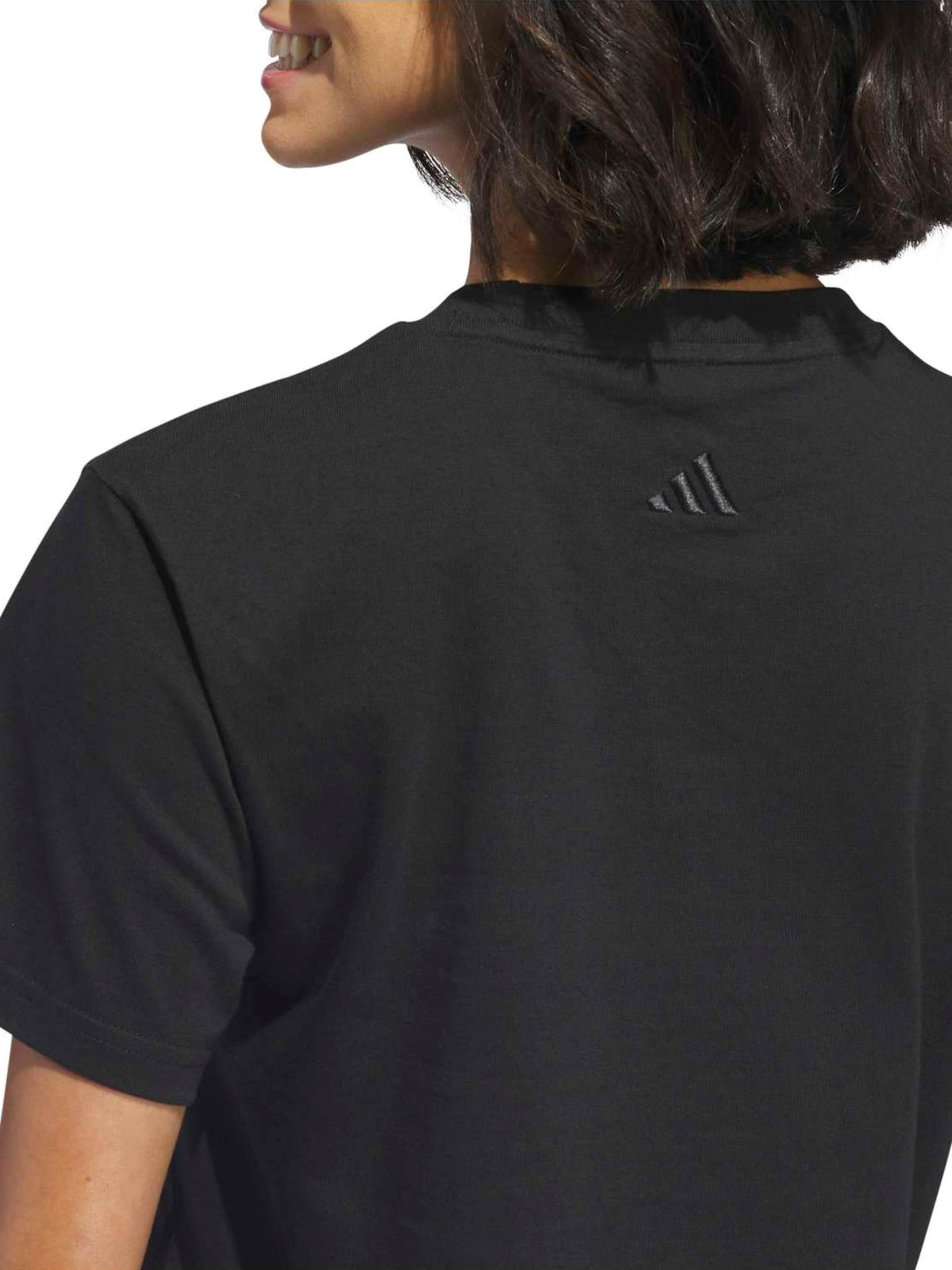 ADIDAS SPORTSWEAR Λειτουργικό μπλουζάκι 'LIN BOW' σε μαύρο