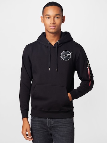 ALPHA INDUSTRIES Dressipluus 'Dark Side', värv must: eest vaates