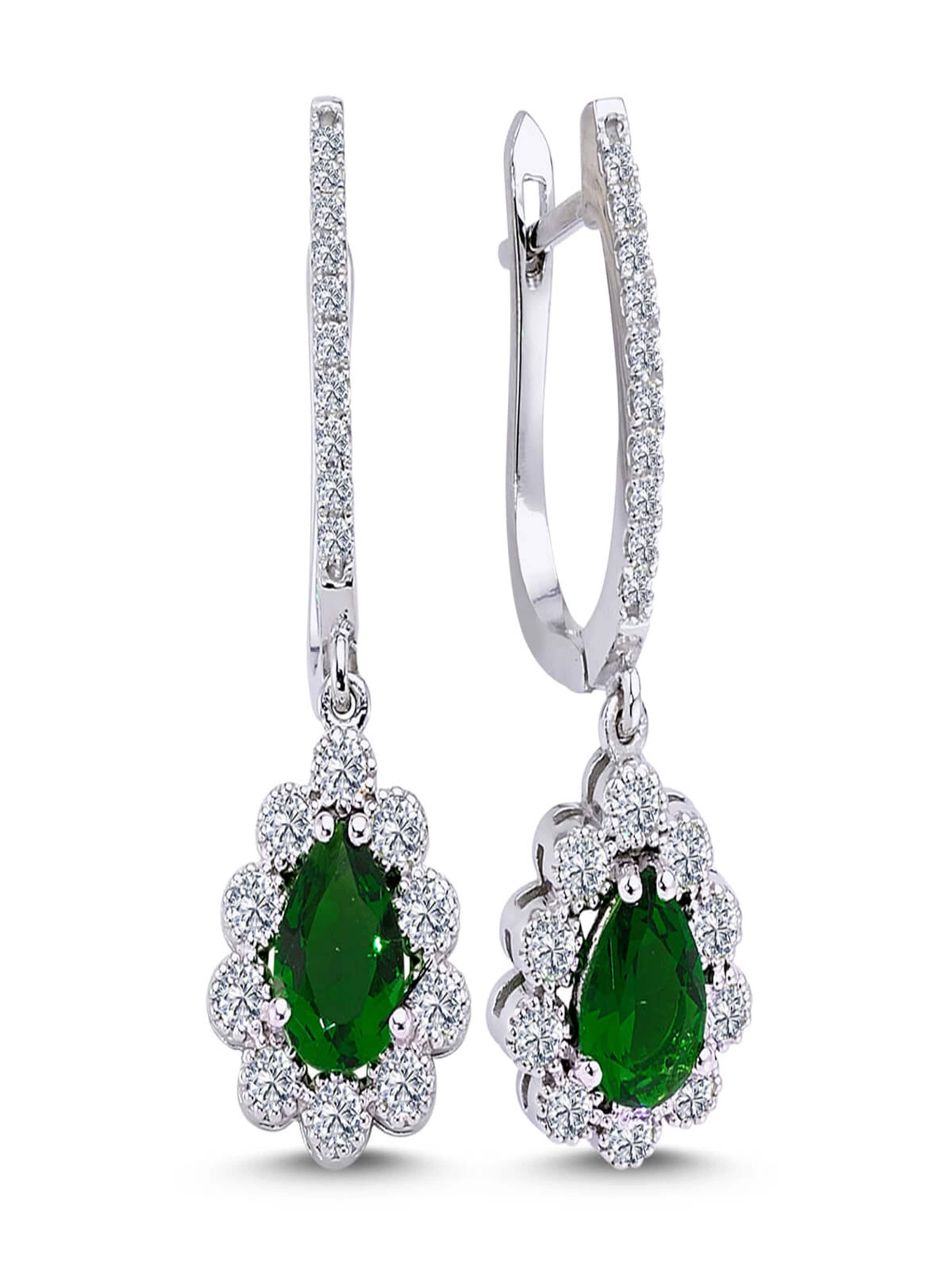 EinStein Diamant Earrings in Silver: front