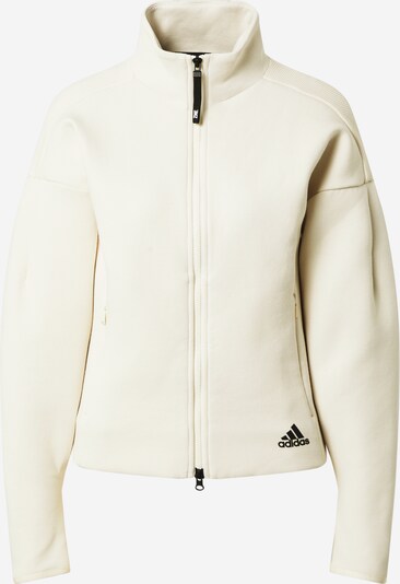 ADIDAS PERFORMANCE Athletic Zip-Up Hoodie in Wool white, Item view