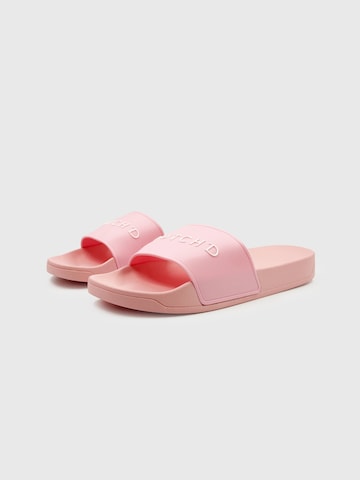 Dutch'D Beach & swim shoe 'Pool Slide' in Pink: front