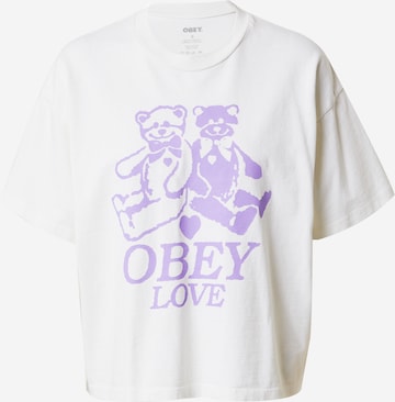 T-shirt Obey en blanc : devant