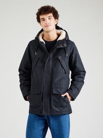 Derbe Jacke in Blau: Vorderseite