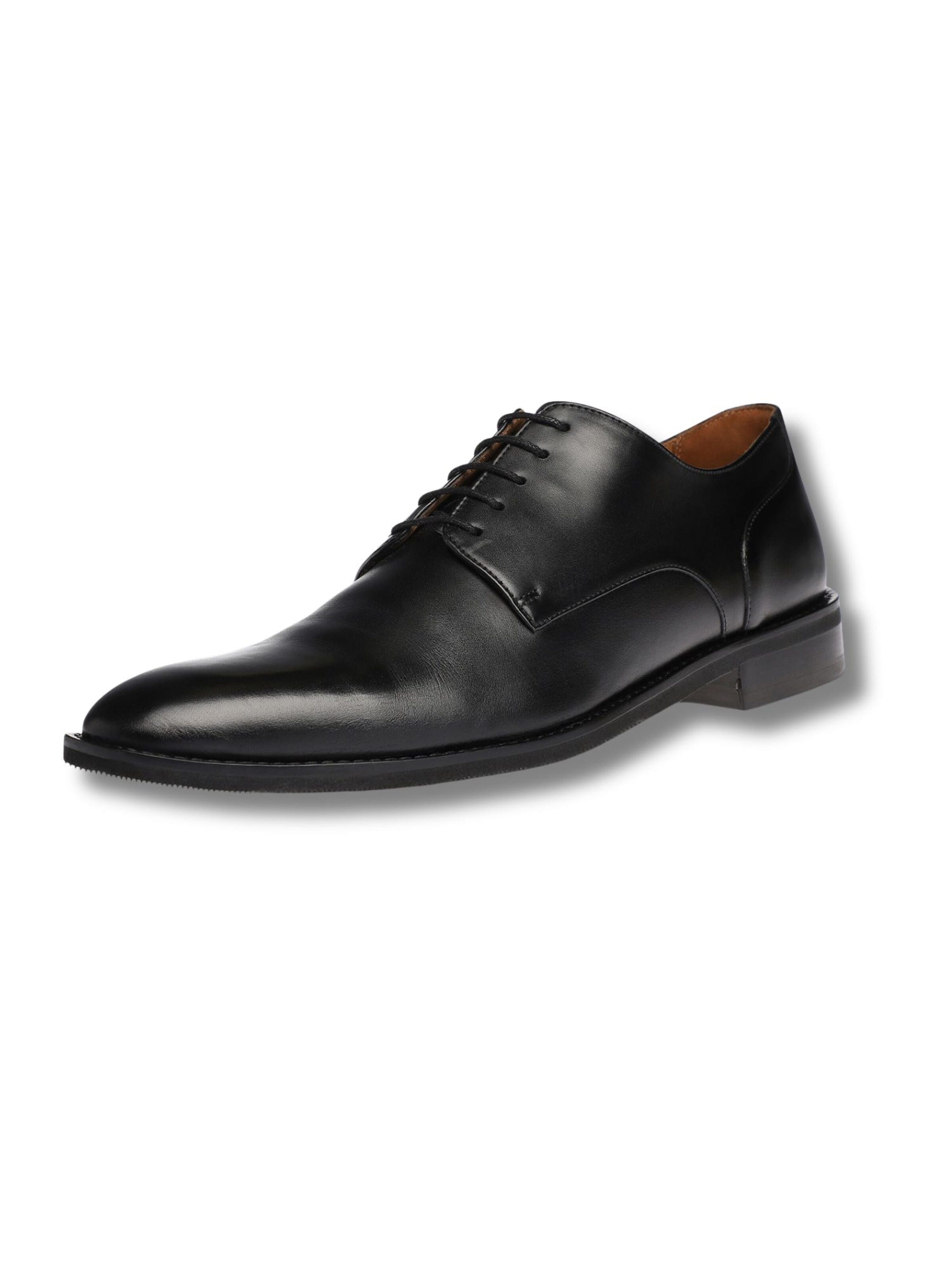 Gordon & Bros Lace-Up Shoes 'Gino' in Black: front