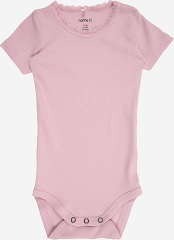 NAME IT - Pijama entero/body 'NBFKab' en lila: frente