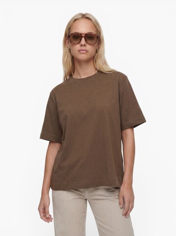 SELECTED Shirt 'SLFELSA' in Brown: front