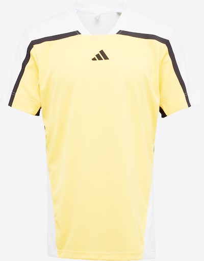 ADIDAS PERFORMANCE T-Shirt fonctionnel 'Pro FreeLift' en orange pastel / noir / blanc, Vue avec produit