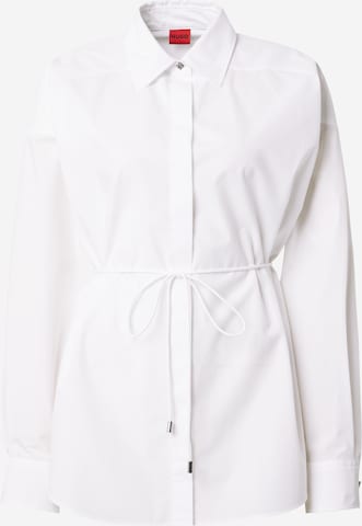 Camicia da donna 'Eanna' di HUGO in bianco: frontale