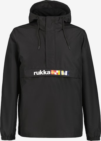 Giacca per outdoor 'Viluluoto' di Rukka in nero: frontale