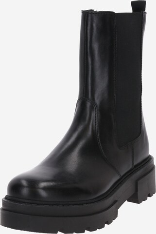 PS Poelman Chelsea boots i svart: framsida